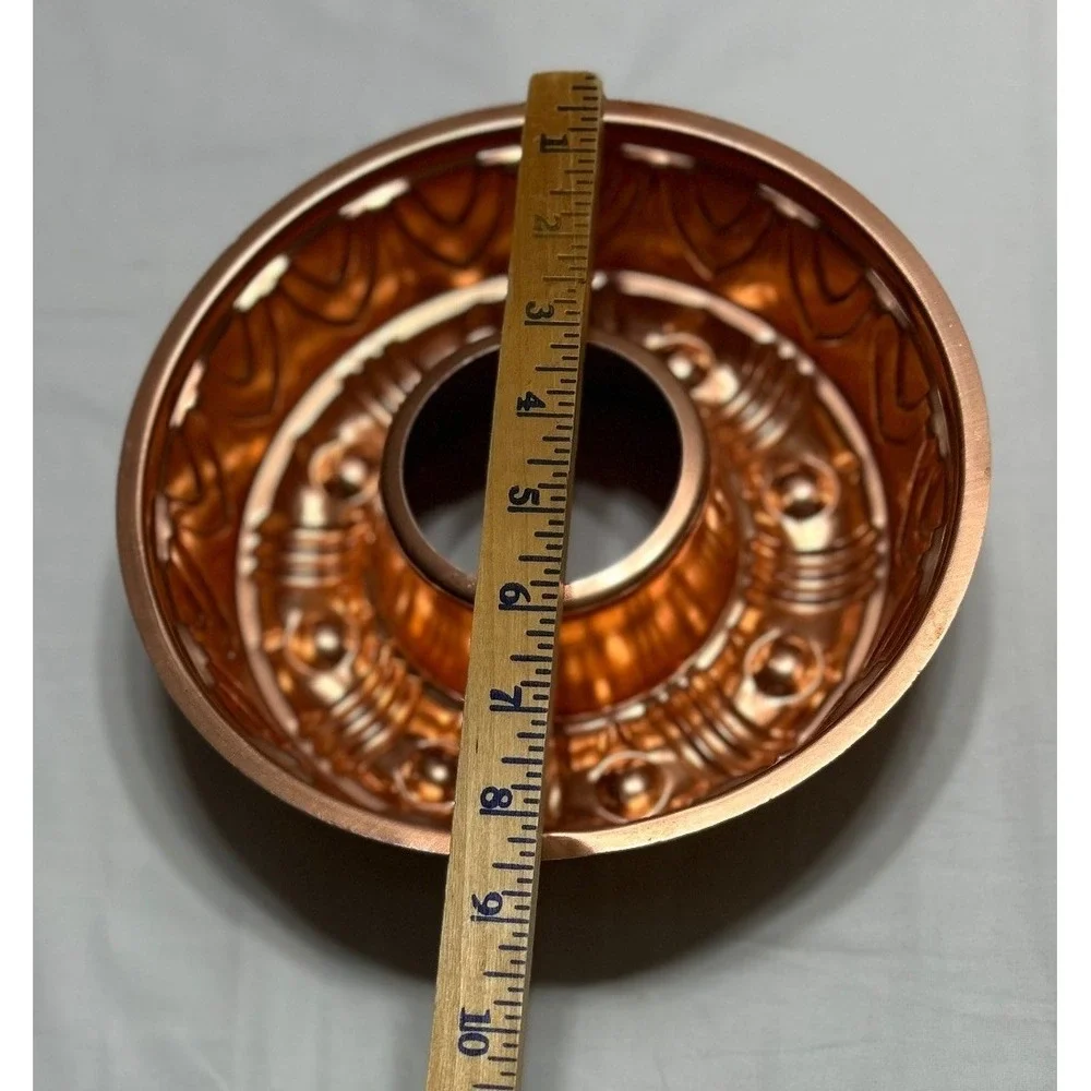 Vintage Copper Toned Aluminum Jello Cake Molds Set of 3 Wall Decor Kitchenware